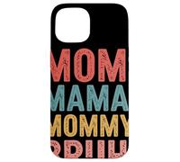 Custodia per iPhone 15 Mom Mama Mommy Bruh Retro Tipografia Umorismo Mamma
