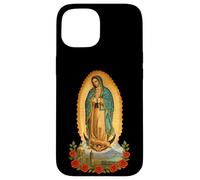 Custodia per iPhone 15 Monumenti iconici di Guadalupe, Popocatépetl e Città del Messico