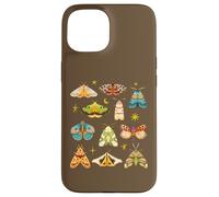 Custodia per iPhone 15 Moths Stars Whimsigoth Cottagecore Grunge Butterfly Graphic