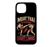 Custodia per iPhone 15 Muay Thai Arte Di Otto Arti Combattente