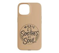 Custodia per iPhone 15 Music Soothes My Soul Cuffie Animal Spots Pattern Melody