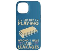 Custodia per iPhone 15 Musica I am not playing wrong I Have Air Leakages Harmonica