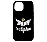 Custodia per iPhone 15 My Aunt Is My Guardian Angel She Watches Over Me In Memory