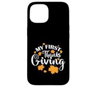Custodia per iPhone 15 My First Thank Giving USA America Holiday