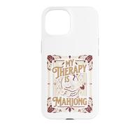 Custodia per iPhone 15 My Therapy Is Mahjong Player Tile Game Art