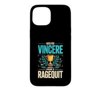 Custodia per iPhone 15 Nato Per Vincere Cresciuto A Pane E Ragequit Gamer