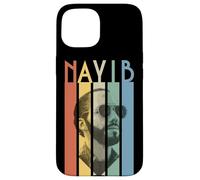Custodia per iPhone 15 Nayib Bukele El Salvador Leader Stile Retro Grafica
