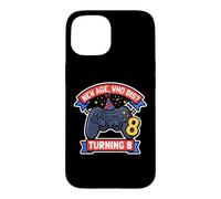 Custodia per iPhone 15 New Boys Age Who Dis Turning 8 Funny Gamer 8 ° compleanno