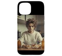 Custodia per iPhone 15 New Funny Distressed Male Doll Face Meme, Big Glass