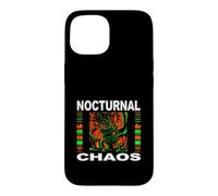 Custodia per iPhone 15 Nights Owl Gamer Nocturnal Chaos Coffee Lover