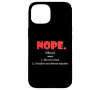 Custodia per iPhone 15 No Definizione Meme Rifiuto Piatto Rifiuto Ultimo NO