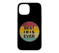 Custodia per iPhone 15 Nome personalizzato Iris I love Iris Retro Vintage Style