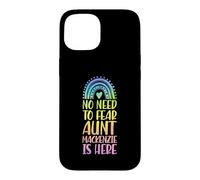 Custodia per iPhone 15 Non c'è bisogno di temere che zia Mackenzie sia qui Nome Rainbow