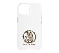 Custodia per iPhone 15 Non mi scuso Opossum