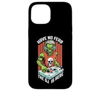Custodia per iPhone 15 Non temere il DJ è qui Zombie Halloween Music Equalizer
