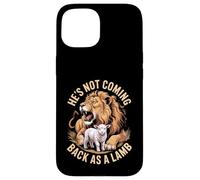 Custodia per iPhone 15 Non tornerà come un agnello leone di Giuda