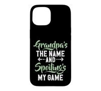 Custodia per iPhone 15 Nonno è il nome e Spoiling is my Game New Grandpa