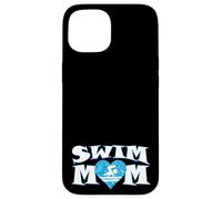 Custodia per iPhone 15 Nuotatore d'acqua a forma di cuore per piscina nuoto e immersioni