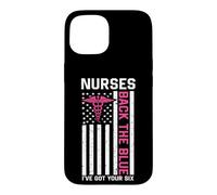Custodia per iPhone 15 Nurse Back The Blue I've Got Your Six American Flag