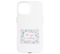 Custodia per iPhone 15 Ocean Seashell Starfish Il mare chiama citazione