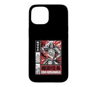 Custodia per iPhone 15 Oda Nobunaga Samurai Signore della guerra giapponese Sengoku