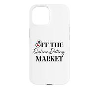 Custodia per iPhone 15 Off the Online Dating Market Bridal Shower Bride Newlywed