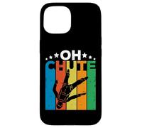 Custodia per iPhone 15 Oh Chute Skydiving Parachutist Skydive Parachuting Skydiver