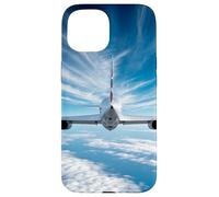 Custodia per iPhone 15 Oltre l'orizzonte: aereo da dietro