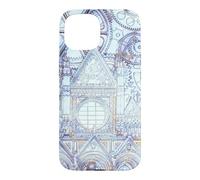 Custodia per iPhone 15 Opera d'arte blu della Cattedrale Toscana