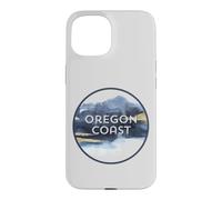 Custodia per iPhone 15 Oregon Coast Pacific NW Vacation Souvenir Acquerello Design