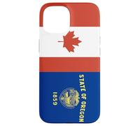 Custodia per iPhone 15 Oregon e Canada Uniti nelle Radici