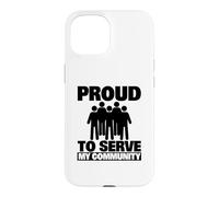 Custodia per iPhone 15 Orgoglioso di servire il volontario della mia comunità