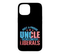 Custodia per iPhone 15 Orgoglioso zio conservatore anti-liberale