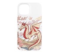 Custodia per iPhone 15 Origami giapponese Art Dragon