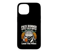 Custodia per iPhone 15 Pack Runner Wolf Cold Brew Lead the Miles