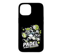 Custodia per iPhone 15 Padel e decisioni sbagliate Divertente Raccoon Match