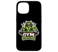 Custodia per iPhone 15 Palestra Creatura Allenamento Wheight Lifting Esercizio Bodybuil