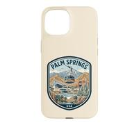 Custodia per iPhone 15 Palm Springs California Deserto Viaggio Retro