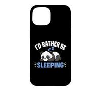 Custodia per iPhone 15 Panda Sleep Funny Nap Humor Lazy I'd Rather Be Sleeping