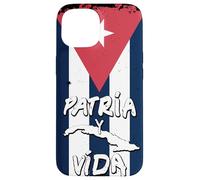 Custodia per iPhone 15 Patria y Vida Cuban Flag Cuba Cuban Roots Black