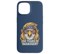 Custodia per iPhone 15 Patriotic Eagle Mullet | 250 anni di Badassery in America