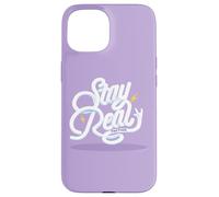 Custodia per iPhone 15 Paul Frank Stay Real Bubble Testo