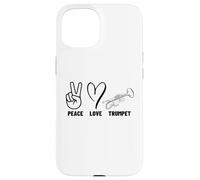 Custodia per iPhone 15 Peace Love Trumpet Proud Uomo Donna Trumpeter