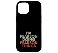Custodia per iPhone 15 Pearson Name Pearson Personalized Name First Given