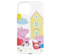 Custodia per iPhone 15 Peppa Pig Brother And Sisters