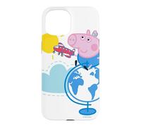 Custodia per iPhone 15 Peppa Pig Globe Colour