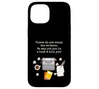 Custodia per iPhone 15 Per favore, non infastidire lo scrittore Romanziere Autore Macchina da scrivere