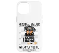 Custodia per iPhone 15 Personal Stalker Cane Beauceron I Will Follow You Prigione