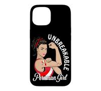 Custodia per iPhone 15 Peruvian Girl Tee Heritage Perù Latina Donne Forti