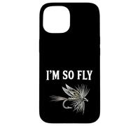 Custodia per iPhone 15 Pesca a mosca Brook Dry Fly Tying Fisherman I'm So Fly